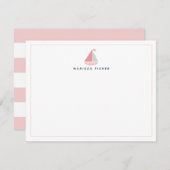 Leuchtturm Pink Stationery Note Card Mitteilungskarte (Vorne/Hinten)