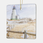 Leuchtturm Plymought Watercolor Keramikornament (Links)