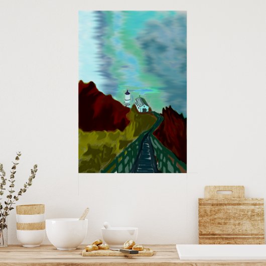 Leuchtturm Point Reyes Poster (Küche)