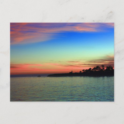 Leuchtturm Point, Santa Cruz, CA Postkarte (Vorderseite)