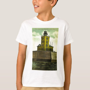 Leuchtturm Port Austin Michigan Gruß aus T-Shirt