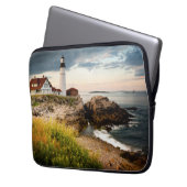 Leuchtturm Portland Head| Kap Elizabeth, Me Laptopschutzhülle (Vorderseite Links)