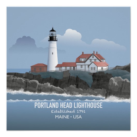 Leuchtturm Portland Head Poster (Vorderseite)