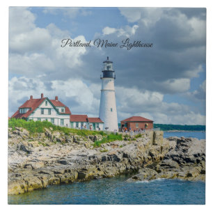 Leuchtturm Portland, Maine (bezeichnet) Fliese