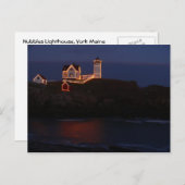 Leuchtturm Postcard Holiday Lights Postkarte (Vorne/Hinten)
