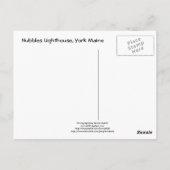 Leuchtturm Postcard Holiday Lights Postkarte (Rückseite)