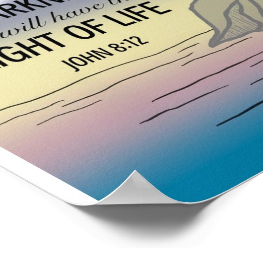 Leuchtturm Poster (Ecke)