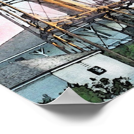 Leuchtturm Poster (Ecke)