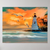 Leuchtturm Poster (Vorne)
