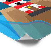 Leuchtturm Poster (Ecke)