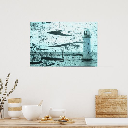 Leuchtturm Poster (Küche)