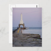 Leuchtturm Postkarte (Vorne/Hinten)