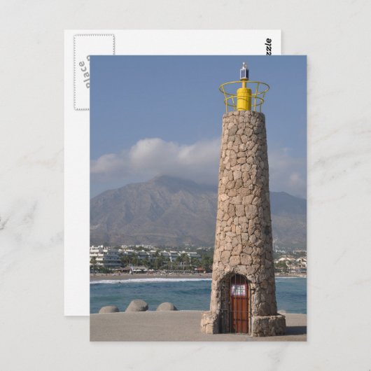 Leuchtturm Postkarte (Vorne/Hinten)