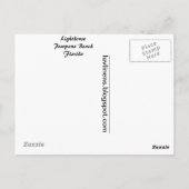 Leuchtturm Postkarte (Rückseite)