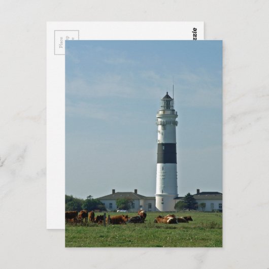 Leuchtturm Postkarte (Vorne/Hinten)