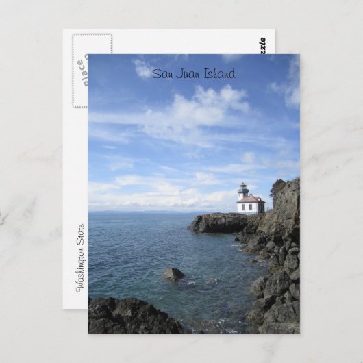 Leuchtturm Postkarte (Vorne/Hinten)