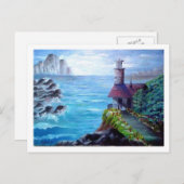 Leuchtturm Postkarte (Vorne/Hinten)