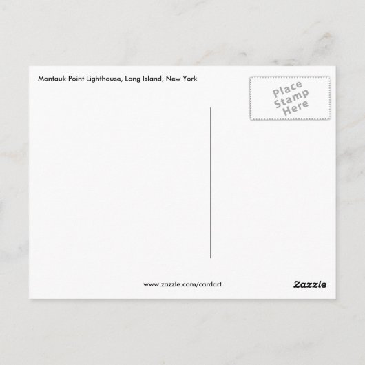 Leuchtturm Postkarte (Rückseite)