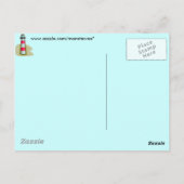 Leuchtturm Postkarte (Rückseite)