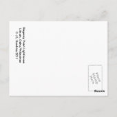 Leuchtturm Postkarte (Rückseite)