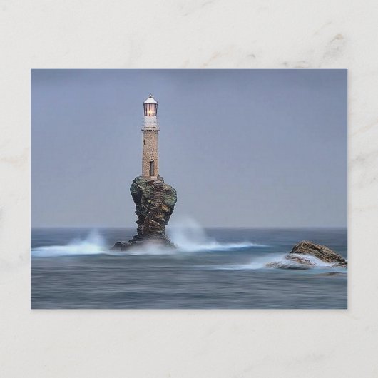 Leuchtturm Postkarte (Vorderseite)