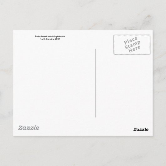 Leuchtturm Postkarte (Rückseite)