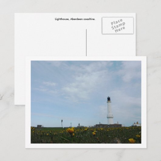 Leuchtturm Postkarte (Vorne/Hinten)