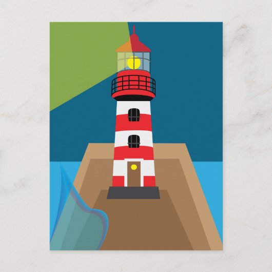 Leuchtturm Postkarte (Vorderseite)