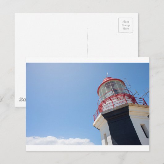 Leuchtturm Postkarte (Vorne/Hinten)
