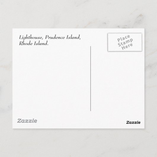 Leuchtturm Postkarte (Rückseite)