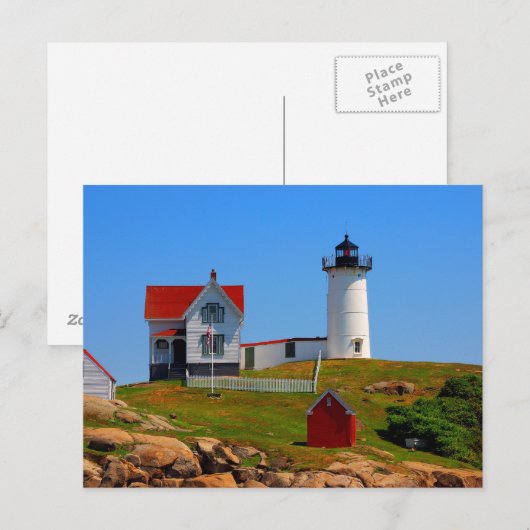 Leuchtturm Postkarte (Vorne/Hinten)