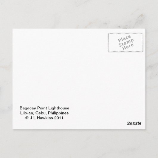 Leuchtturm Postkarte (Rückseite)