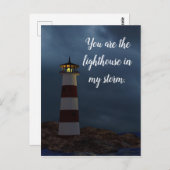 Leuchtturm Postkarte (Vorne/Hinten)