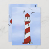 Leuchtturm  postkarte (Vorne/Hinten)