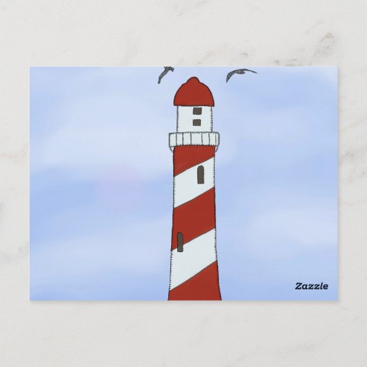 Leuchtturm postkarte (Rückseite)