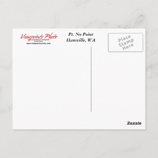 Leuchtturm Postkarte (Rückseite)