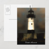 Leuchtturm Postkarte (Vorne/Hinten)