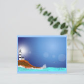 Leuchtturm Postkarte (Stehend Vorderseite)