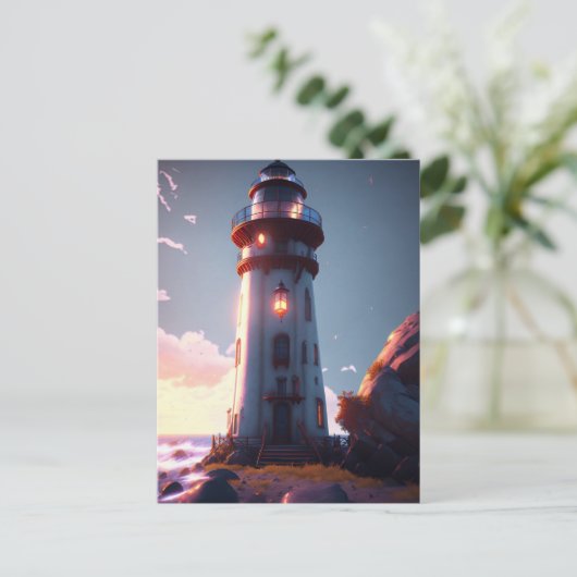 Leuchtturm, Postkarte für Postüberquerung (Stehend Vorderseite)