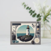 Leuchtturm, Postkarte für Postüberquerung (Stehend Vorderseite)