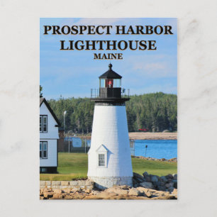 Leuchtturm Prospect Harbor, Postkarte aus Maine
