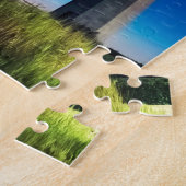 Leuchtturm-Punkt New-Haven, Connecticut Puzzle (Seite)