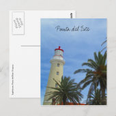 Leuchtturm punta del este postkarte (Vorne/Hinten)