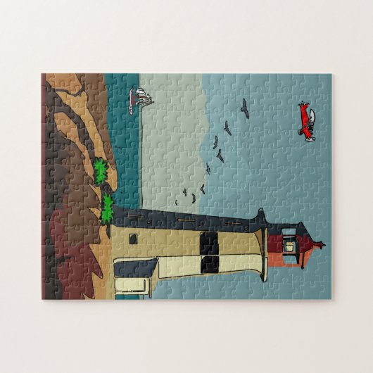 Leuchtturm Puzzle (Horizontal)