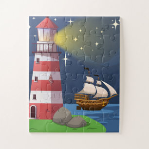 Leuchtturm-Puzzle Puzzle
