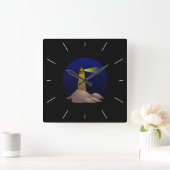 Leuchtturm Quadratische Wanduhr (Zuhause)