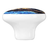 Leuchtturm R - Knob Keramikknauf (Seitenansicht)