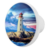 Leuchtturm R - Knob Keramikknauf (Rechts)