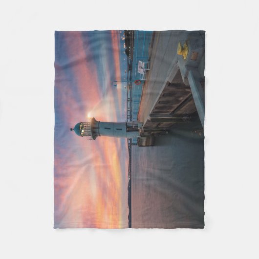 Leuchtturm Raffles | Jachthafen, Singapur Fleecedecke (Vorderseite)