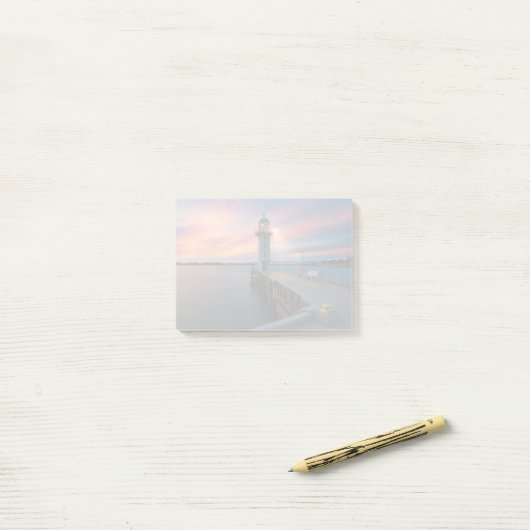 Leuchtturm Raffles | Jachthafen, Singapur Post-it Klebezettel (Auf Schreibtisch)